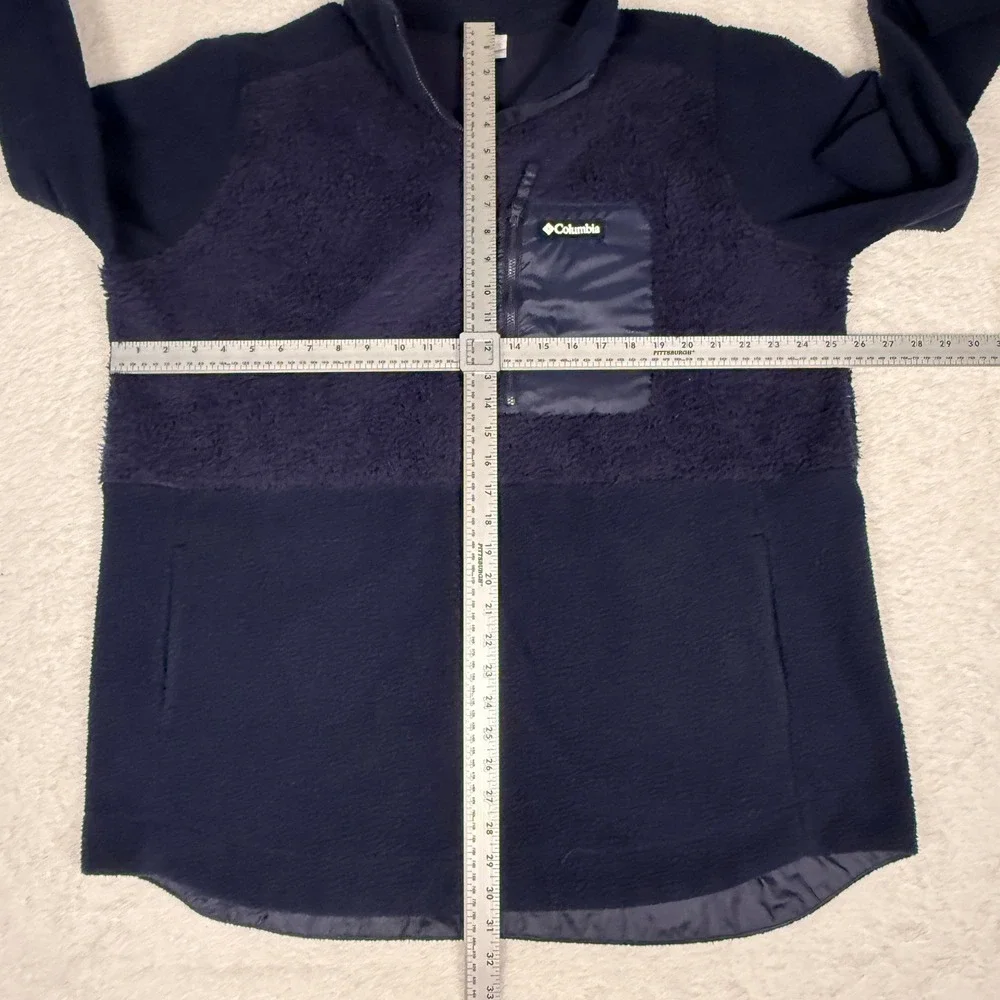 Columbia Mens XXL‎ Full Zip Fleece Jacket Outdoor Hiking Blue